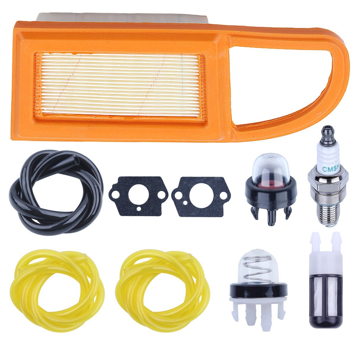 Air Fuel Filter Kit For Stihl BR600 BR550 BR500 Blower Replace 4282 141 0300, 0000 350 3514 w Carb Gasket Primer Bulb